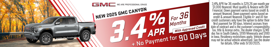 25SEP_BILGM_GMC_NEW 2025 GMC CANYON