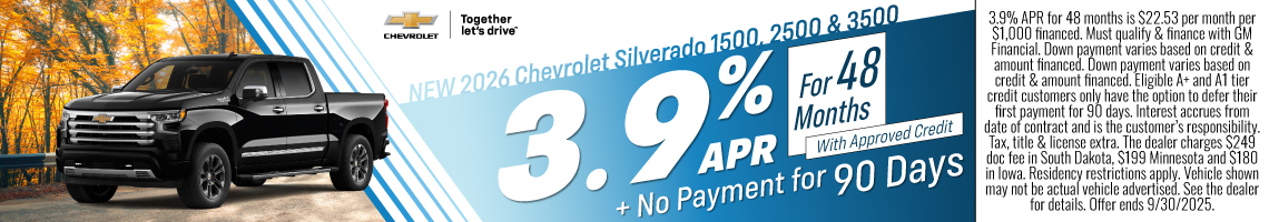 25SEP_BILGM_CHEVY_NEW 2026 CHEVROLET SILVERADO 1500, 2500, & 3500