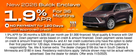 25OCT_BILGM_BUICK_NEW 2026 BUICK ENCLAVE