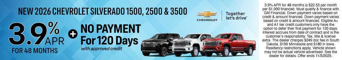 25OCT_BILGM_CHEVY_NEW 2026 CHEVROLET SILVEARDO 1500, 2500, & 3500