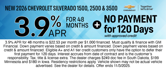 25OCT_BILGM_CHEVY_NEW 2026 CHEVROLET SILVEARDO 1500, 2500, & 3500