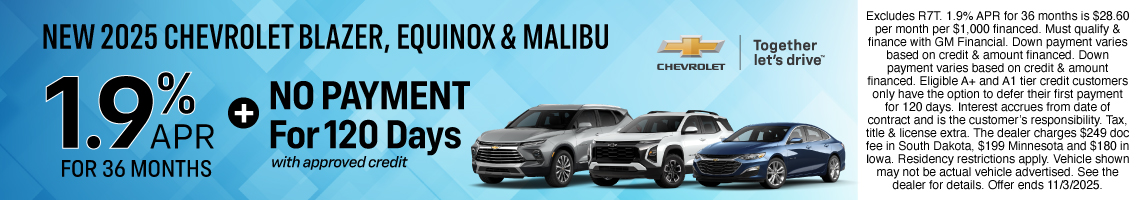 25OCT_BILGM_CHEVY_NEW 2025 CHEVROLET BLAZER, EQUINOX, & MALIBU