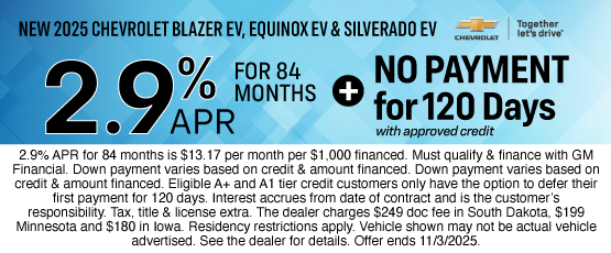 25OCT_BILGM_CHEVY_NEW 2025 CHEVROLET BLAZER EV, EQUINOX EV, & SILVERADO EV