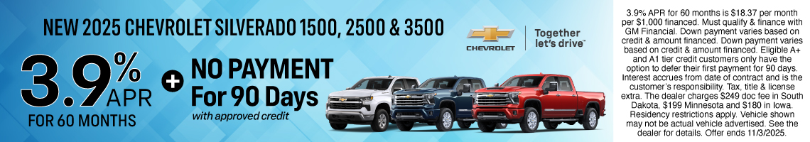 25OCT_BILGM_CHEVY_NEW 2025 CHEVROLET SILVEARADO 1500, 2500, & 3500