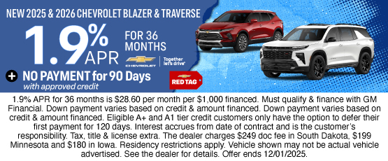 25NOV_BILGM_CHEVY_NEW 2025 & 2026 CHEVROLET BLAZER & TRAVERSE