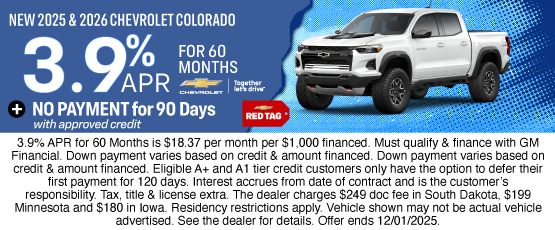 25NOV_BILGM_CHEVY_NEW 2025 & 2026 CHEVROLET COLORADO