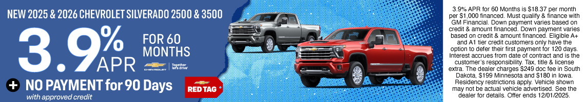 25NOV_BILGM_CHEVY_NEW 2025 & 2026 CHEVROLET SILVERADO 2500 & 3500