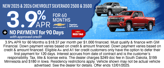 25NOV_BILGM_CHEVY_NEW 2025 & 2026 CHEVROLET SILVERADO 2500 & 3500