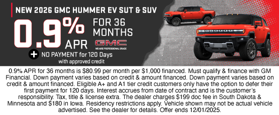 25NOV_BILGM_GMC_NEW 2026 GMC HUMMER EV PICKUP & SUV