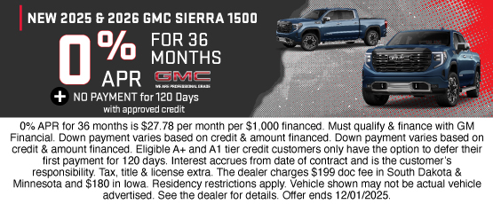25NOV_BILGM_GMC_NEW 2025 & 2026 GMC SIERRA 1500