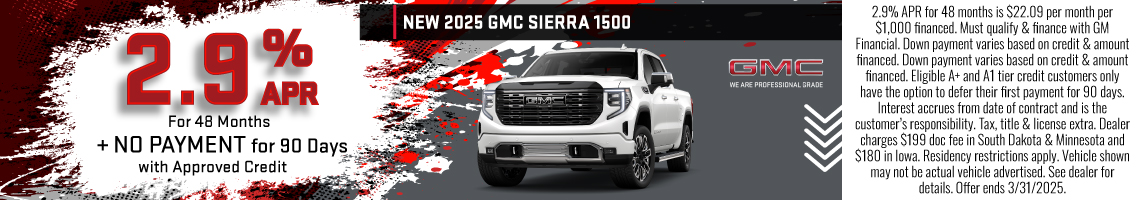 New 2025 GMC Sierra 1500 Pro