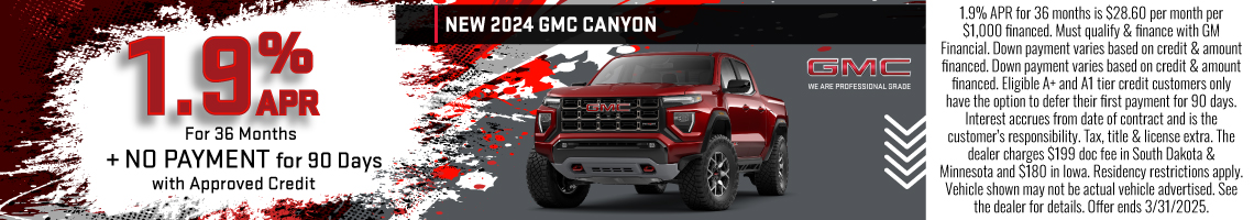 New 2024 GMC Canyon  Elevation