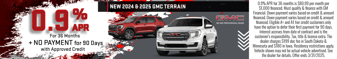 New 2024 GMC Terrain SLT