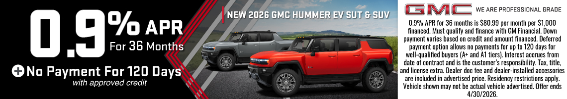 26APR_BILGM_NEW 2026 GMC HUMMER EV SUV & PICKUP