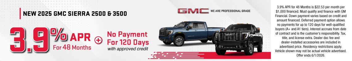 26MAY_BILGM_NEW 2025 GMC SIERRA 2500 & 3500