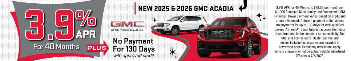 26JUN_BILGMC_NEW 2025 & 2026 GMC ACADIA