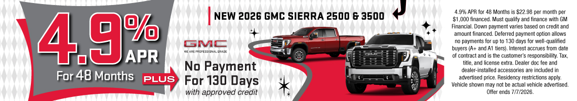 26JUN_BILGMC_NEW 2026 GMC SIERRA 2500 & 3500