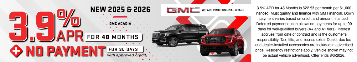 26JUL_BILGMC_NEW 2025 & 2026 GMC ACADIA