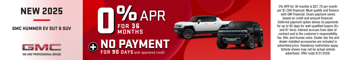 26AUG_BILGM_NEW 2025 GMC HUMMER EV PICKUP & SUV
