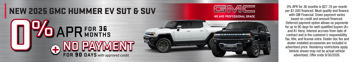 26SEP_BILGMC_NEW 2025 GMC HUMMER EV PICKUP & SUV