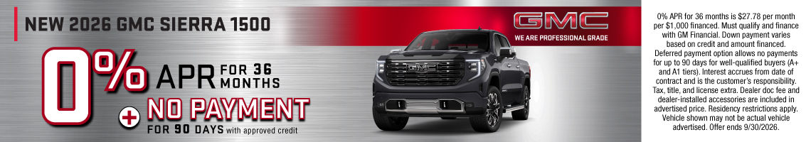 New 2026 GMC Sierra 1500 SLT