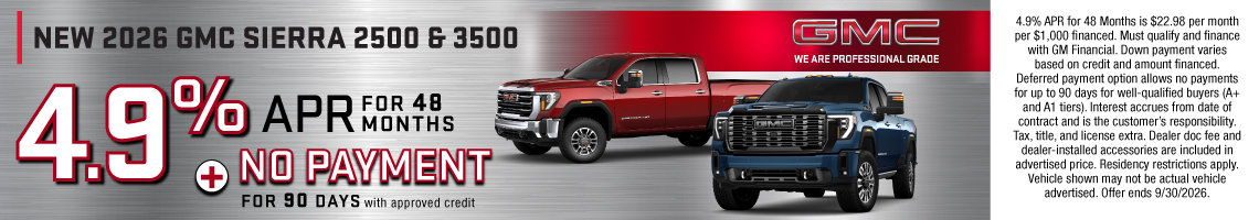 New 2026 GMC Sierra 2500HD  Crew Cab Denali