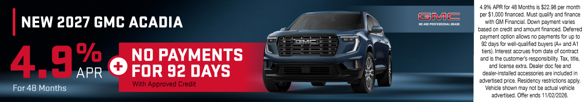 26OCT_BILGMC_NEW 2027 GMC ACADIA