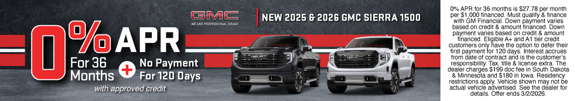 26FEB_BILGM_NEW 2025 & 2026 GMC SIERRA 1500