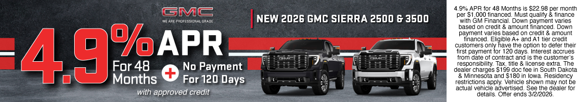 26FEB_BILGM_NEW 2026 GMC SIERRA 2500 & 3500