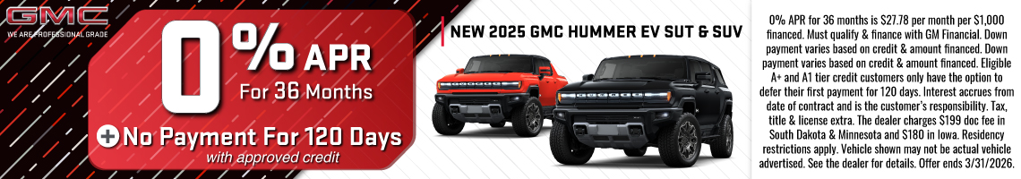 26MAR_BILGM_NEW 2025 GMC HUMMER EV PICK UP & SUV