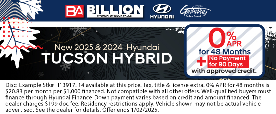 24DEC_BILH_NEW 2024/2025 HYUNDAI TUCSON HYBRID