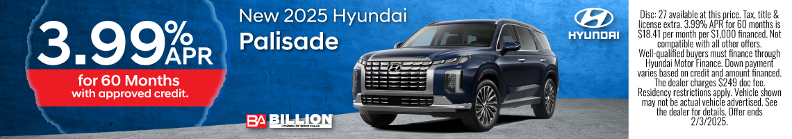 25JAN_BILH_NEW 2025 HYUNDAI PALISADE