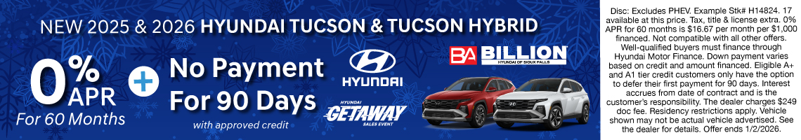 25DEC_BILH_NEW 2025 & 2026 HYUNDAI TUCSON & TUCSON HYBRID