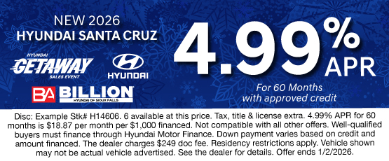 25DEC_BILH_NEW 2026 HYUNDAI SANTA CRUZ