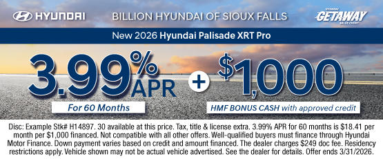 26MAR_BILH_NEW 2026 HYUNDAI PALISADE XRT PRO