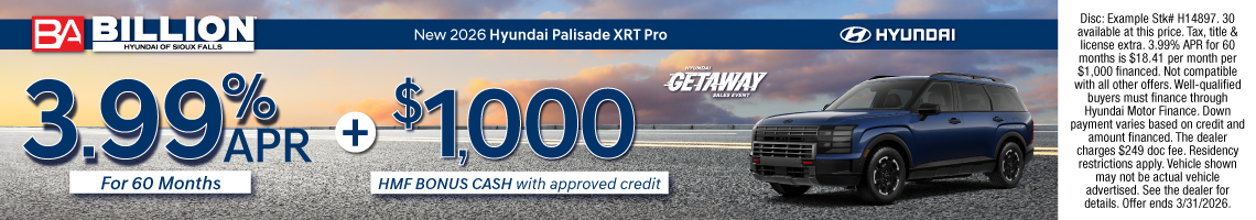 26MAR_BILH_NEW 2026 HYUNDAI PALISADE XRT PRO