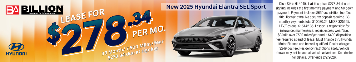 26JAN_BILH_LEASE_NEW 2025 HYUNDAI ELANTRA SEL SPORT