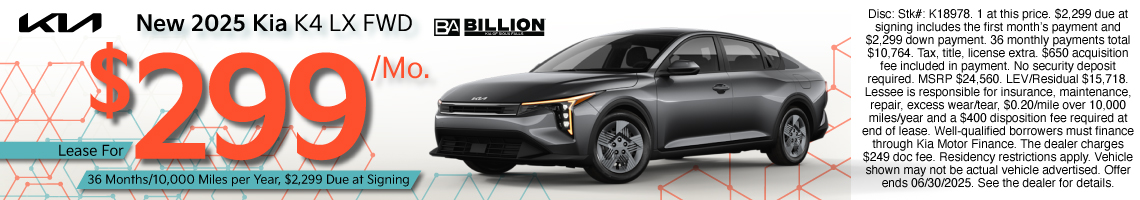 25JUN_BILK_NEW 2025 KIA K4 LX