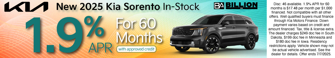 25JUN_BILKIA_NEW 2025 KIA SORENTO