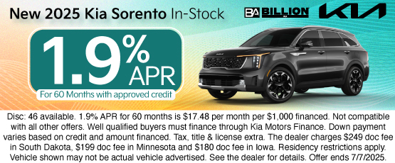 25JUN_BILKIA_NEW 2025 KIA SORENTO