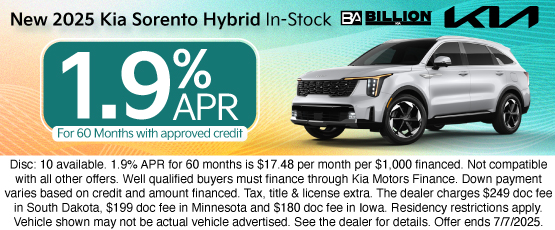 25JUN_BILKIA_NEW 2025 KIA SORENTO HYBRID