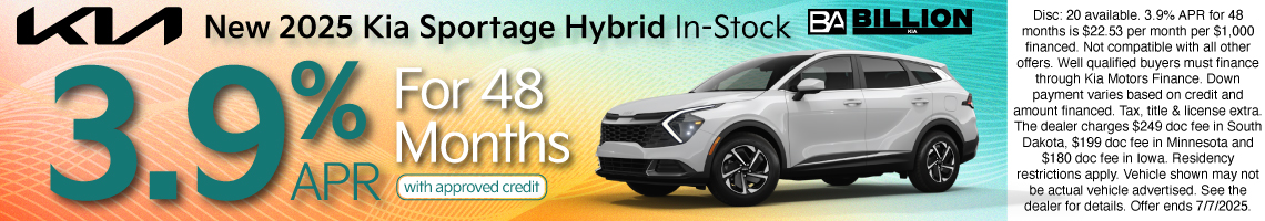 25JUN_BILKIA_NEW 2025 KIA SPORTAGE HYBRID