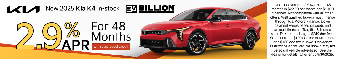 New 2025 Kia K4 GT-Line