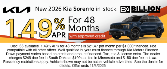 25OCT_BILKIA_NEW 2026 KIA SORENTO