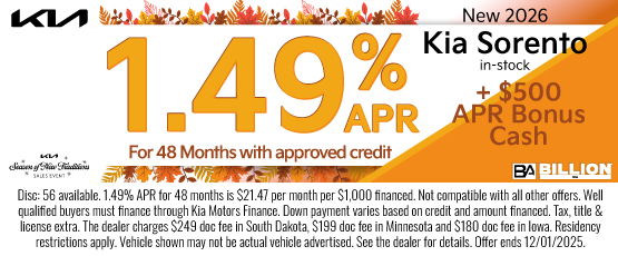 25NOV_BILKIA_NEW 2026 KIA SORENTO