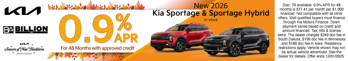 25NOV_BILKIA_NEW 2026 KIA SPORTAGE & SPORTAGE HYBRID
