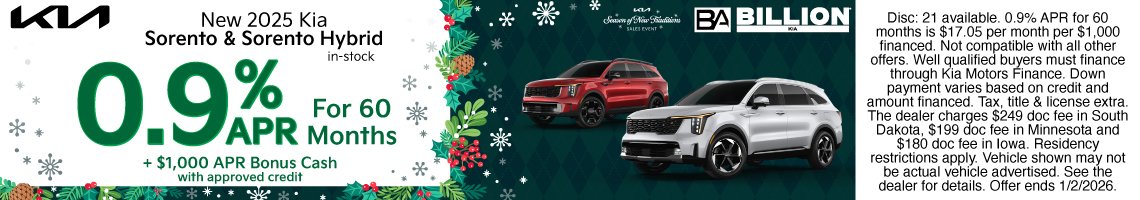 25DEC_BILKIA_NEW 2025 KIA SORENTO & SORENTO HYBRID