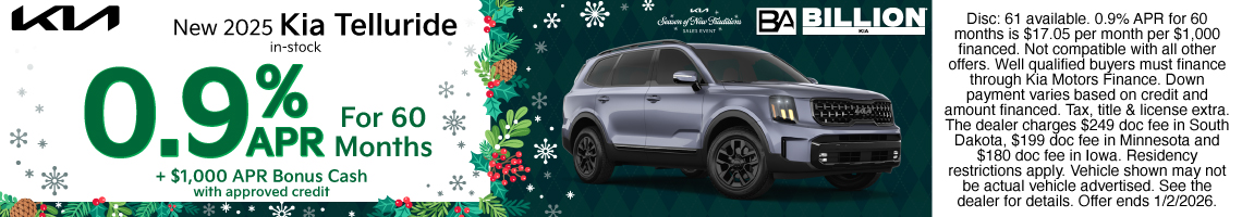 25DEC_BILKIA_NEW 2025 KIA TELLURIDE