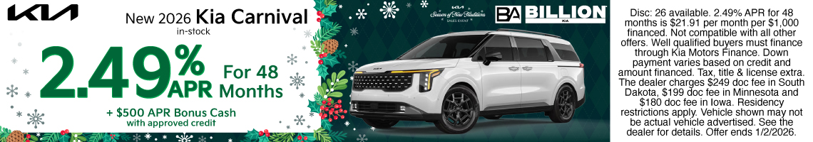 New 2026 Kia Carnival EX