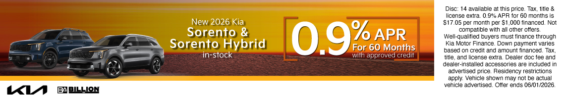 26MAY_BILKIA_NEW 2026 KIA SORENTO & SORENTO HYBRID